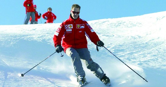 除了赛车,舒马赫还热爱滑雪.(资料图)