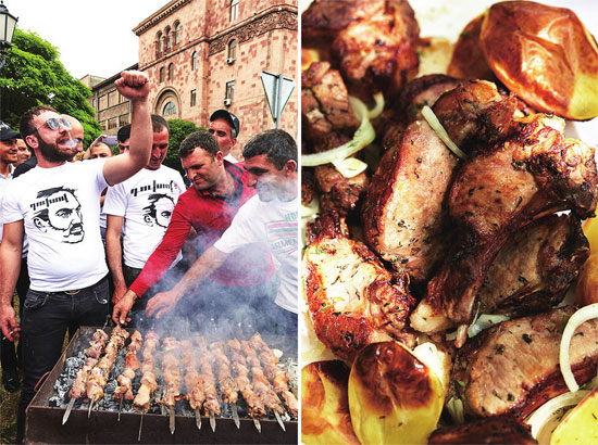 亚美尼亚这里的烤串有讲究