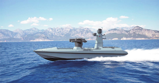 土耳其军工企业打造无人舰艇