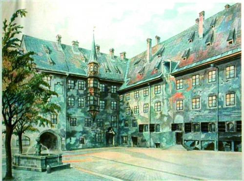 希特勒建筑画图片